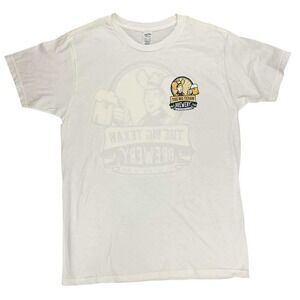Big Texan‎ Brewery White Beer Cowboy Graphic T Shirt Medium Mens EUC